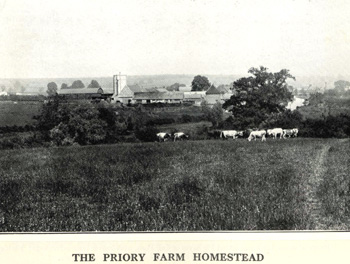 Priory Farm homestead in 1925